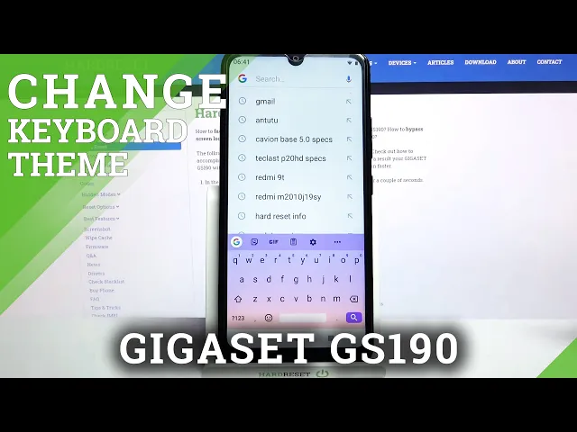 Video thumbnail for Change Keyboard Style / Use Keyboard Theme List - GIGASET GS190