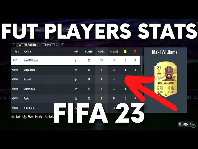 Video thumbnail for How to Check FUT Players Stats in FIFA 23 - Goals, Assists, Cards, Games Played FUT 23