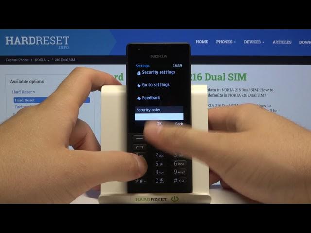Video thumbnail for How to Hard Reset NOKIA 216 – Restore Defaults / Factory Reset