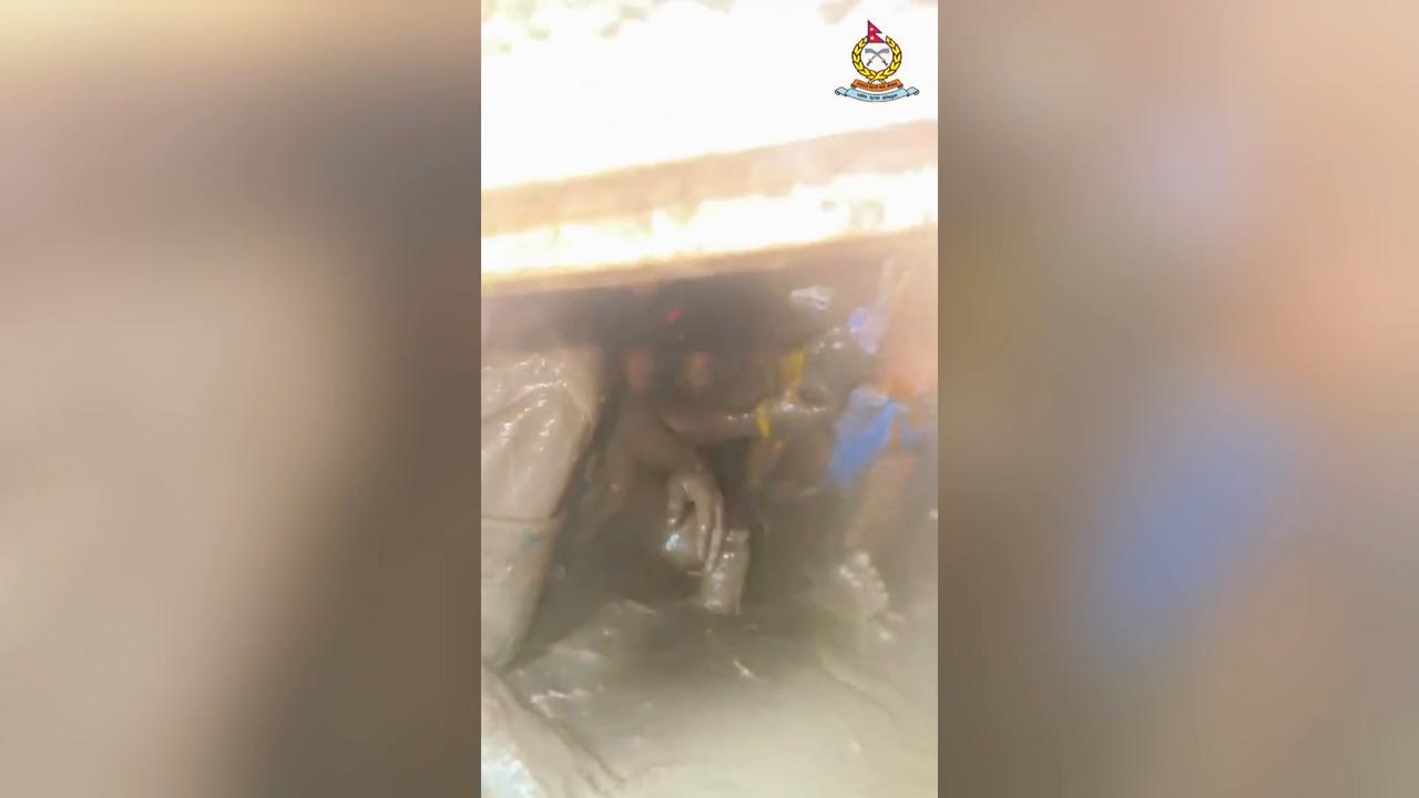 Video thumbnail for Nepal: 60-year-old woman pulled alive from flood debris in Nepal after 11 days.