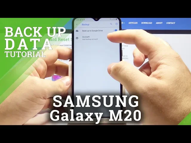 Video thumbnail for How to Backup Data in SAMSUNG Galaxy M20 - Create Google Backup Account