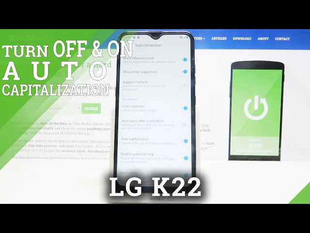 Video thumbnail for How to Turn On Auto Capitalization in LG K22 – Manage Capitalization