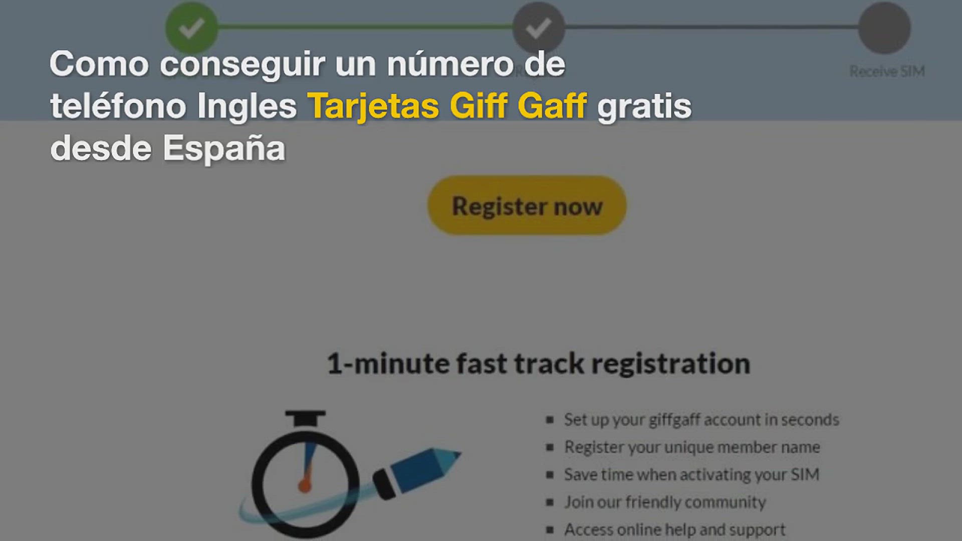 Video thumbnail for Como conseguir un número de teléfono Ingles «Tarjetas Giff Gaff gratis desde España»
