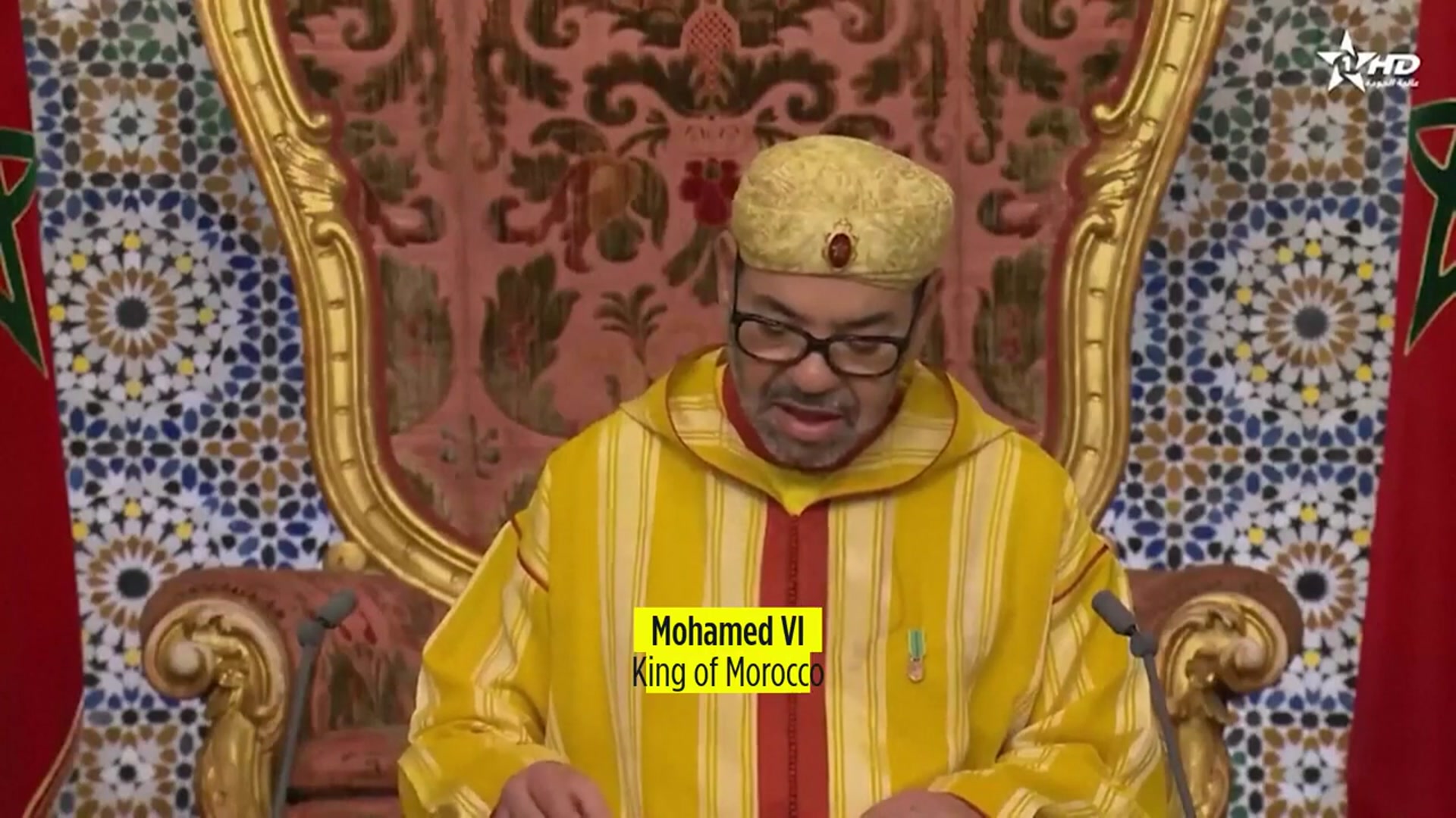 'Video thumbnail for Moroccan king welcomes UN support for its Western Sahara autonomy plan'