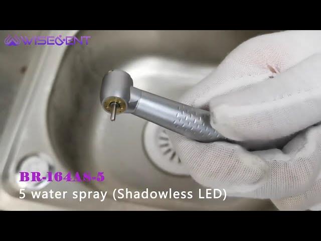 Video thumbnail for BR-164AS-5 Pieza de Mano WISEDENT 5Spray LED