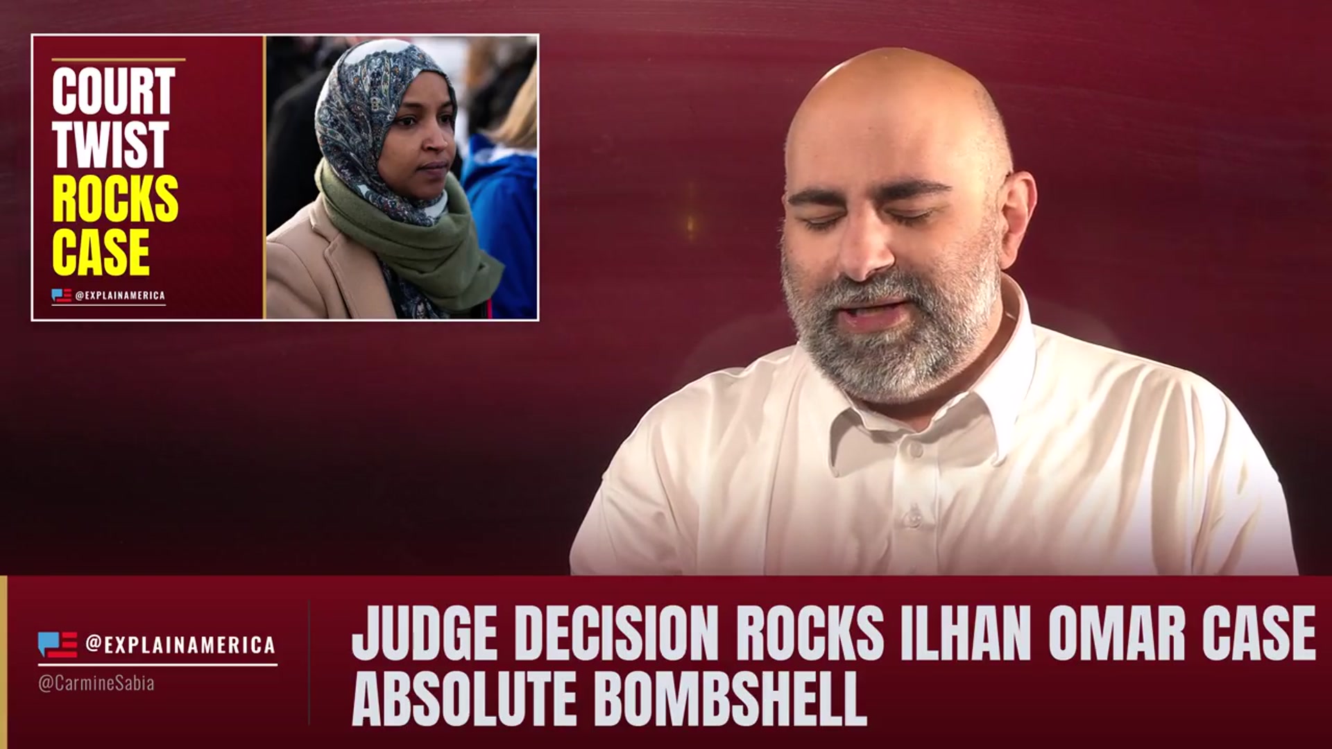 Video thumbnail for Judge Decision Rocks Ilhan Omar Case - Absolute Bombshell