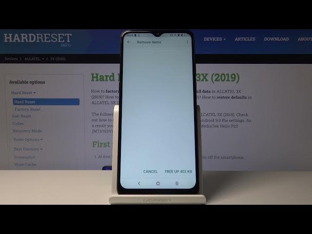 Video thumbnail for How to Clean Storage on ALCATEL 3X 2019 – Speed Up Device