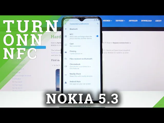 Video thumbnail for How to Turn On / Off NFC in Nokia 5.3?