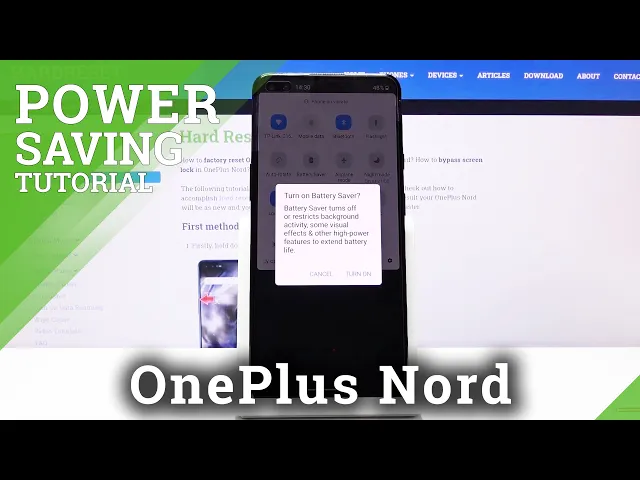 Video thumbnail for How to Save Power in OnePlus Nord - Low Power Mode