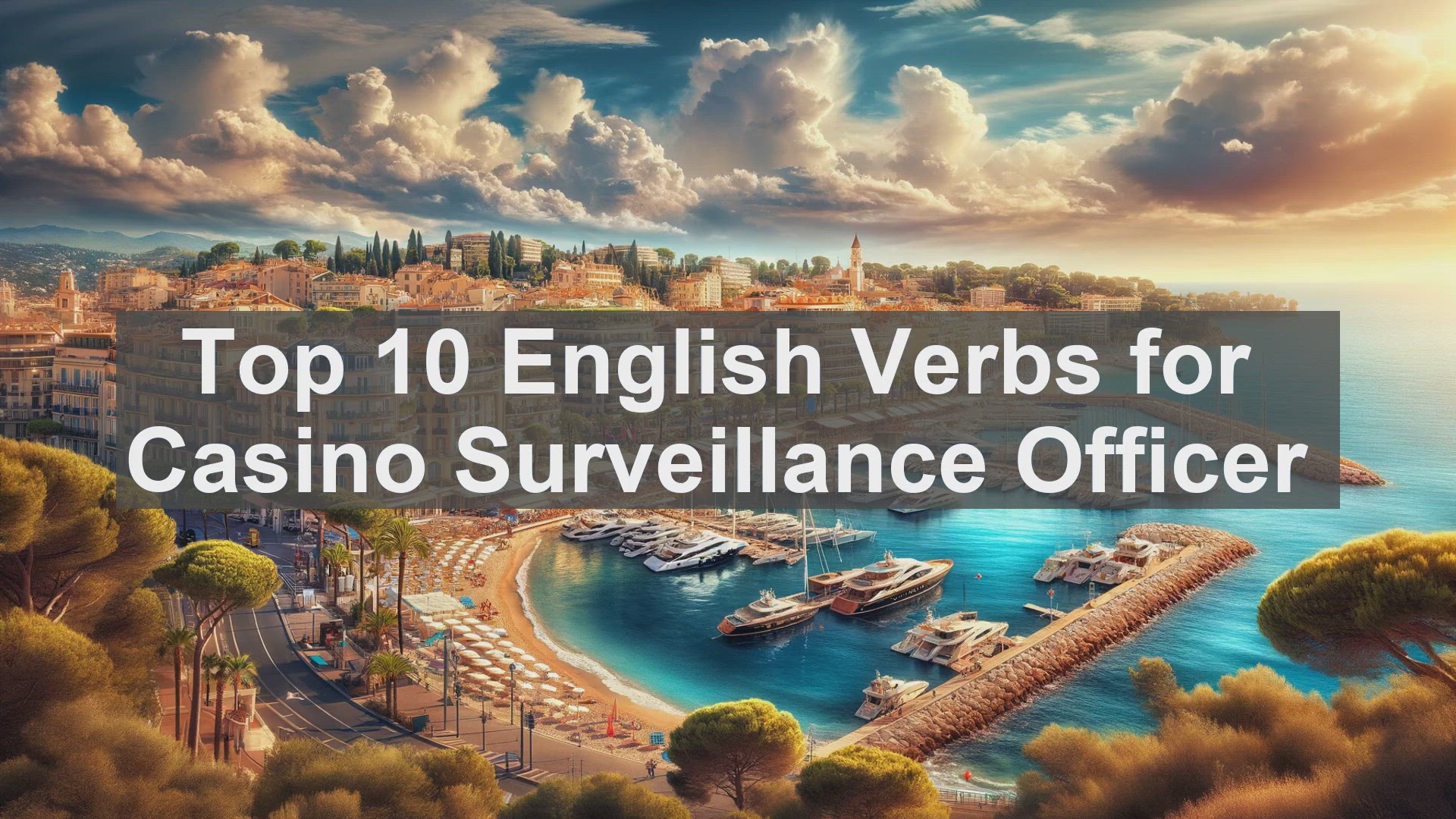 'Video thumbnail for Top 10 English Verbs for Casino Surveillance Officer'