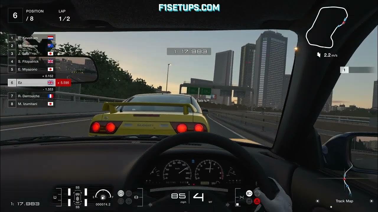 Video thumbnail for Gran Turismo 7 Menu Book 10 Race 2 Japanese FR Challenge 450 Tokyo Expressway Central Clockwise