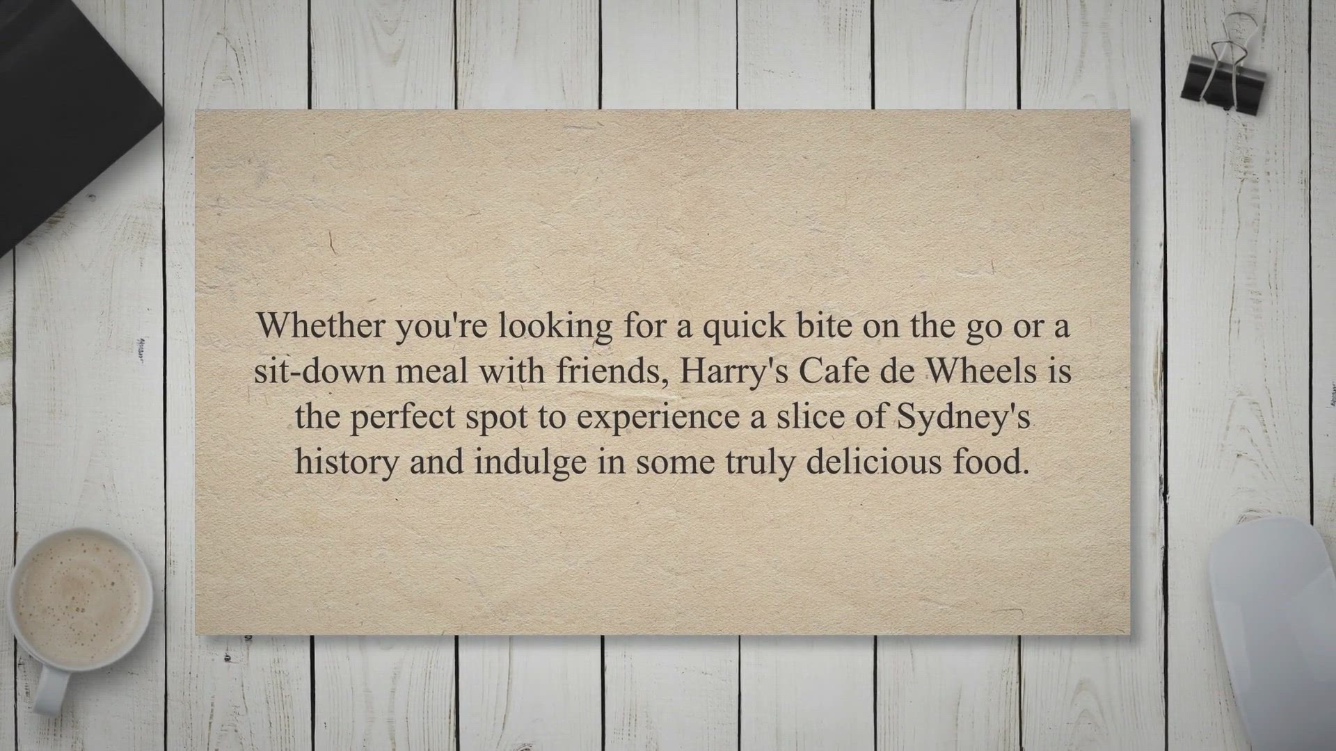 'Video thumbnail for Harry's Cafe de Wheels: A Delicious Piece of Sydney's History'
