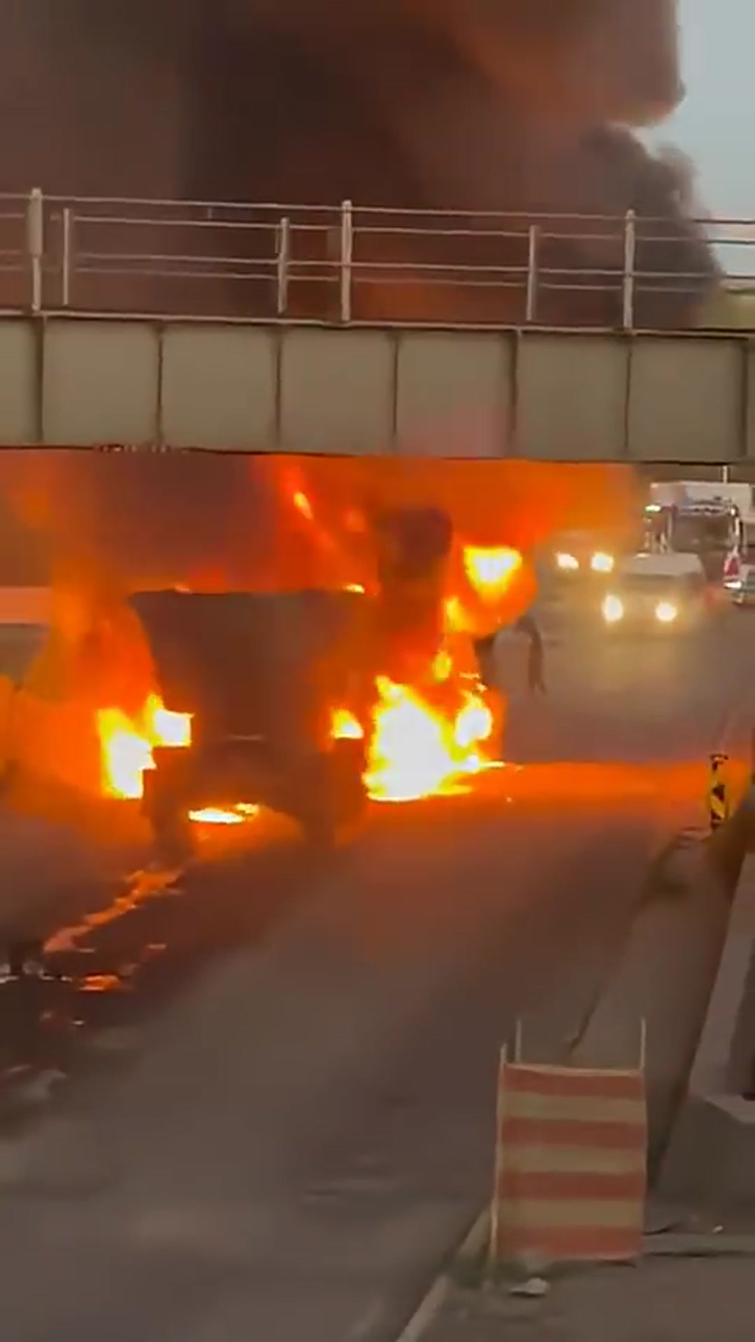 Video thumbnail for Fiery Rear-End Collision Involves Two Heavy Trucks on N10 Near Cradock