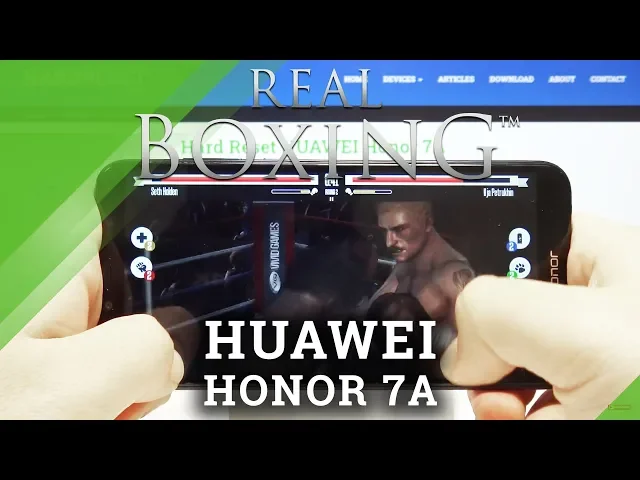 Video thumbnail for Test Real Boxing 3 on HUAWEI Honor 7A – Game Play / Settings