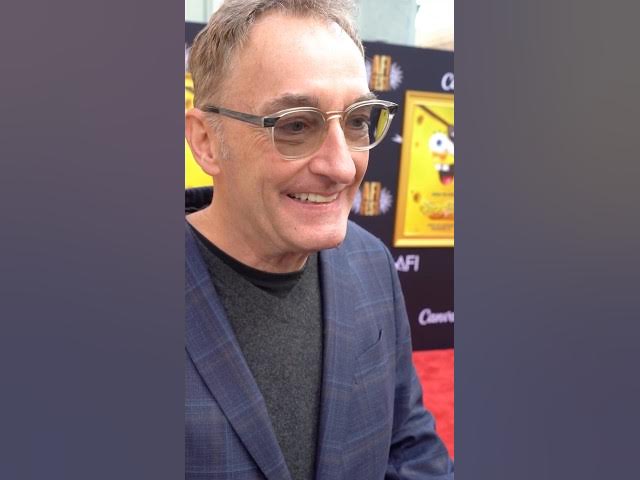 Video thumbnail for The voice of #spongebobsquarepants #TomKenny at the premiere of the new adventure at #afifest 2025