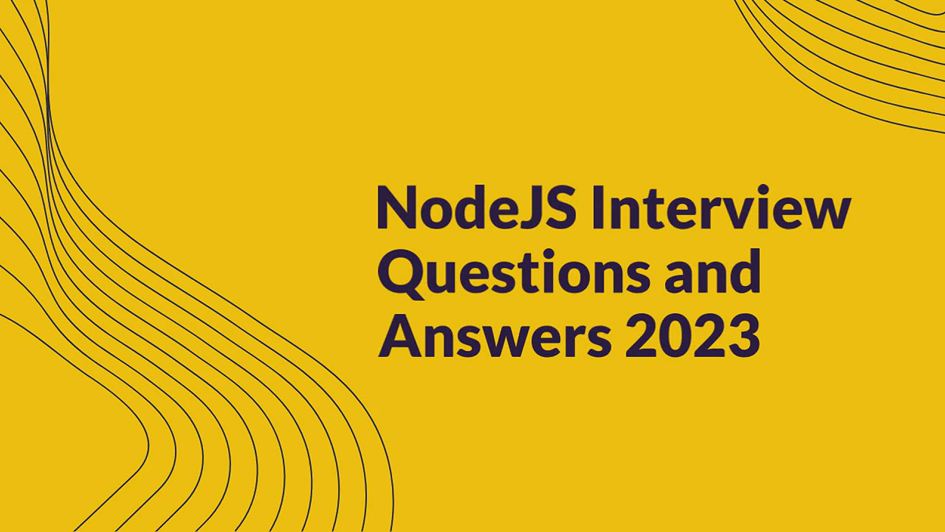 'Video thumbnail for NodeJS Interview Questions and Answers 2023 – Advanced Level'