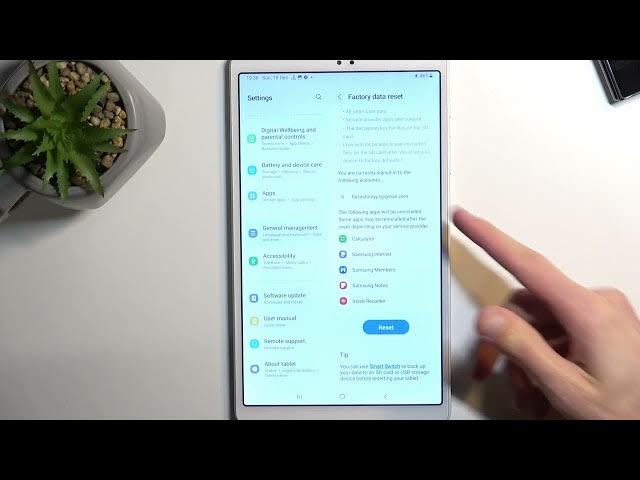 Video thumbnail for Hard Reset SAMSUNG Galaxy Tab A7 Lite - Factory Reset via Settings