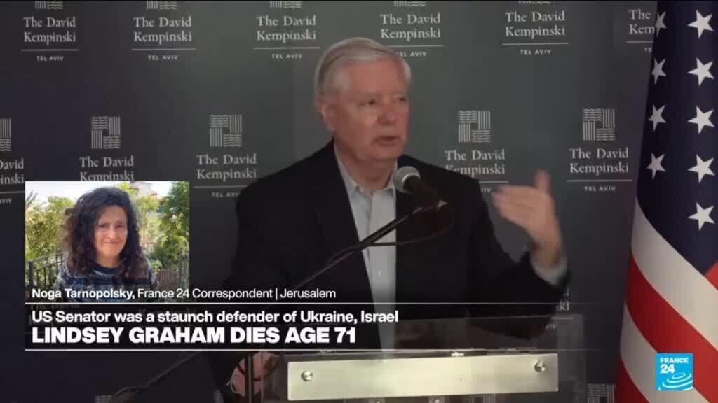 Video thumbnail for Benjamin Netanyahu pays tribute to Lindsey Graham, "a great friend of Israel"