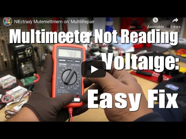 Video thumbnail for Multimeter Not Reading Voltage? Easy Fix in 5 Minutes!