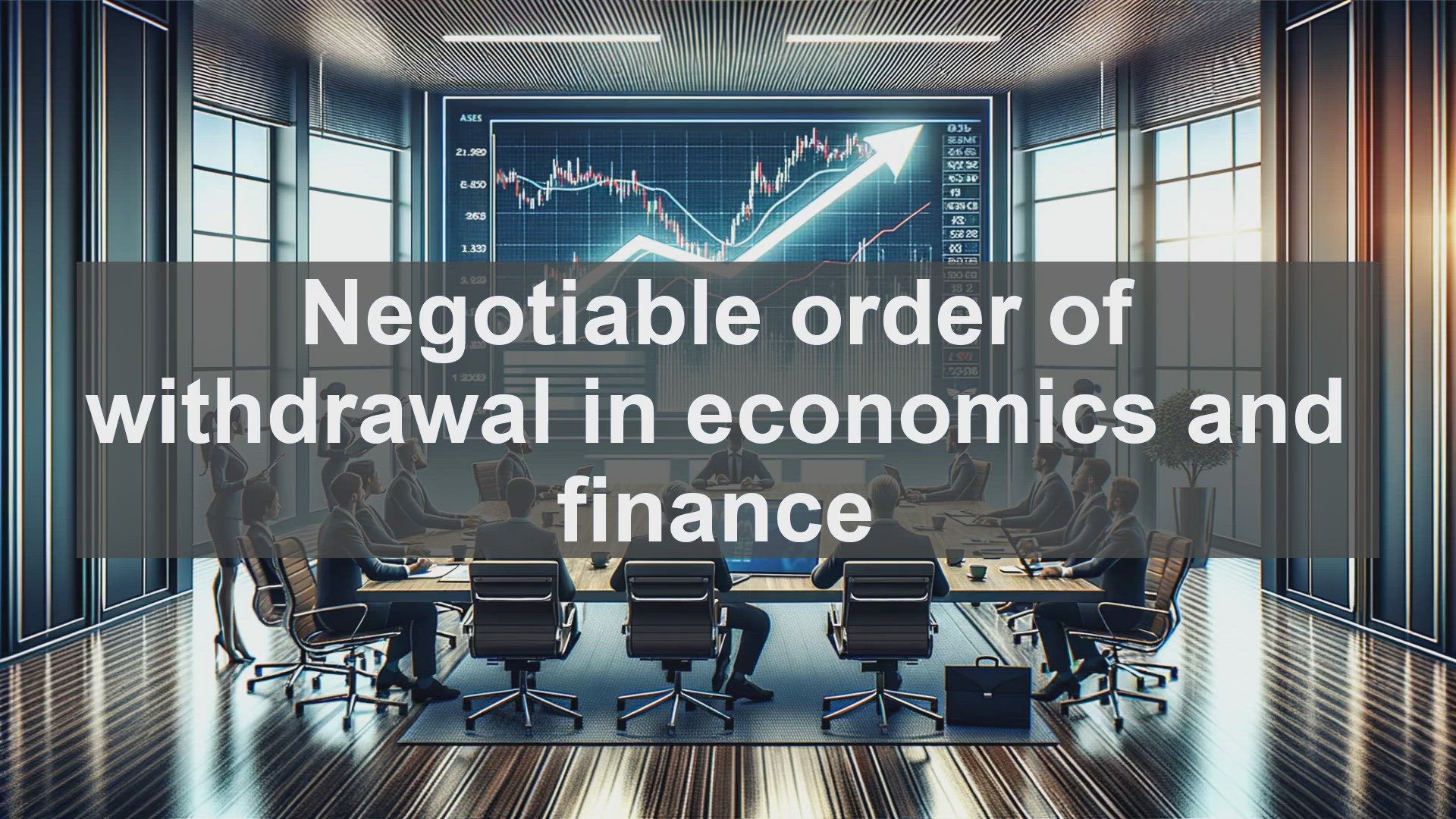 'Video thumbnail for Negotiable order of withdrawal in economics and finance'