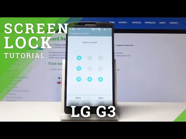 Video thumbnail for How to Add Screen Protection in LG G3 - Add Lock Screen