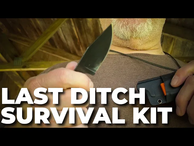 Video thumbnail for NECK KNIFE SURVIVAL KIT | Last Ditch Option!