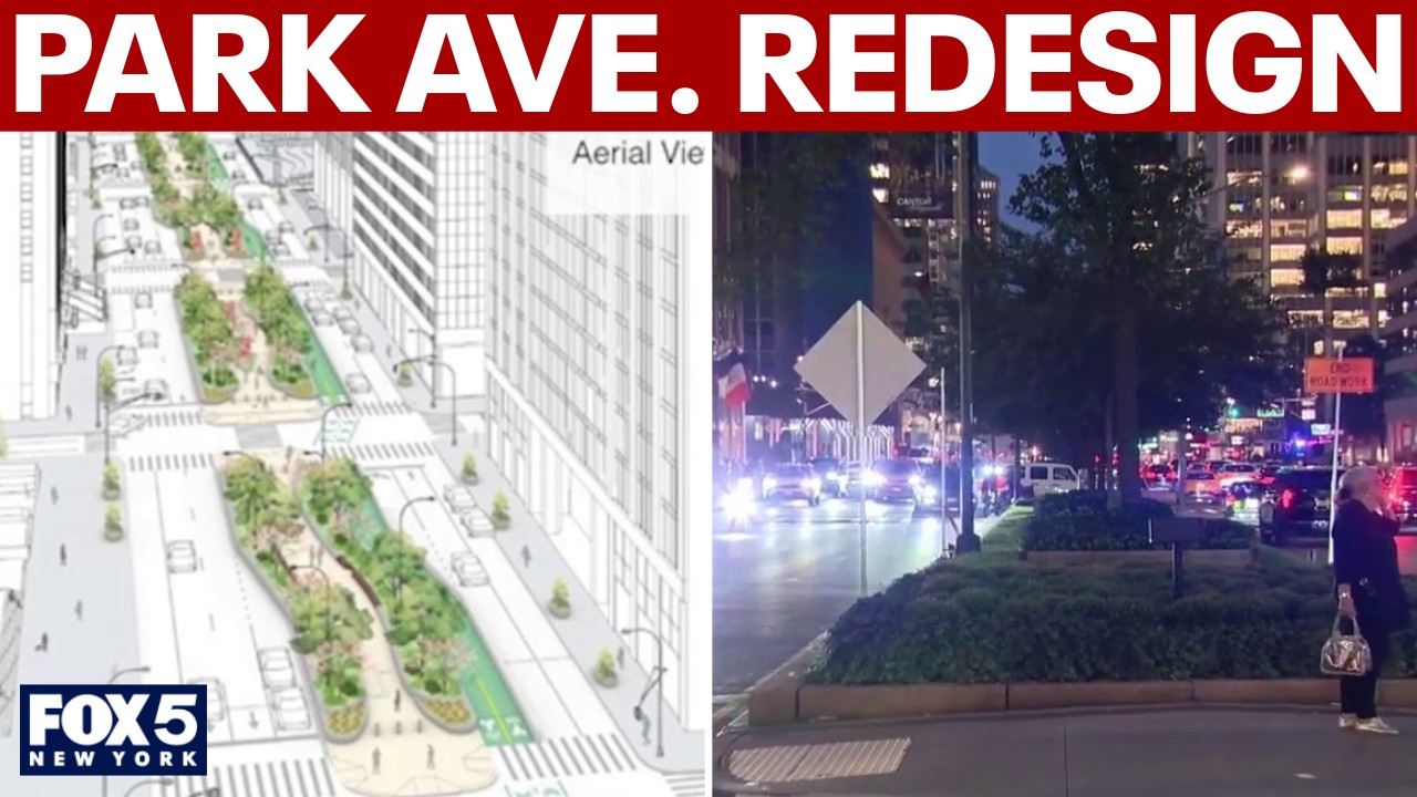 Video thumbnail for NYC Park Ave. Redesign: Protected bike lanes & fewer car lanes spark debate!
