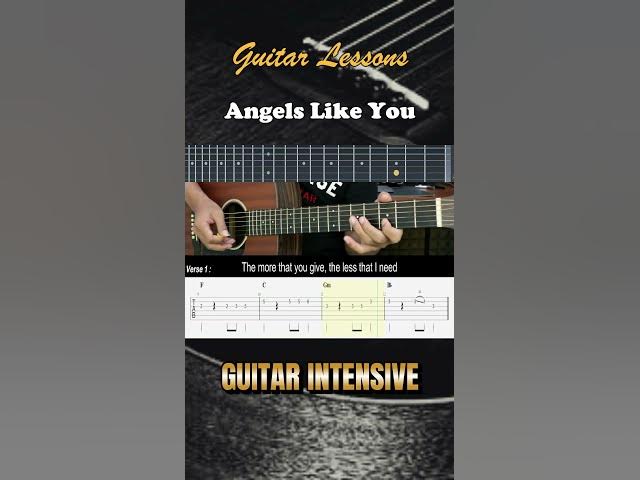 Video thumbnail for Angels Like You - Miley Cyrus | EASY Guitar Lessons TAB for Beginners - Guitar Tutorial
