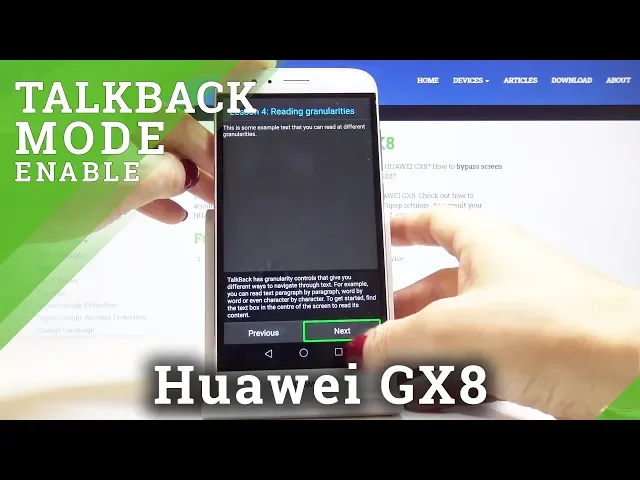 Video thumbnail for How to Activate TalkBack in HUAWEI GX8 – TalkBack Mode