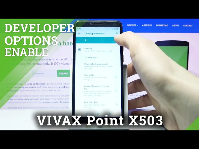 Video thumbnail for How to Enter Developer Options on VIVAX Point X503 – Developer Menu