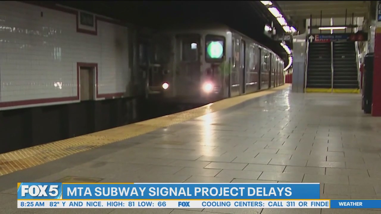 'Video thumbnail for MTA subway signal project years behind schedule, Gothamist reports'