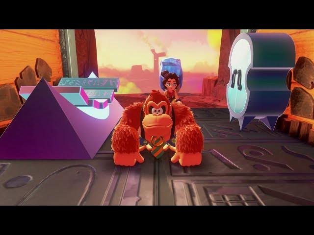 Video thumbnail for Donkey Kong Bananza - Canyon Layer: Big-Stretch Peak Getaway: Kong Bananza Slay Crockoids Gameplay