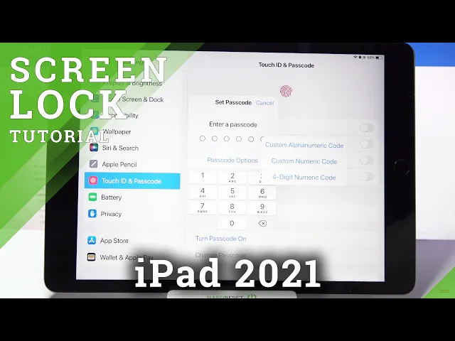 Video thumbnail for How to Add Screen Lock on iPad 2021 – Set Password