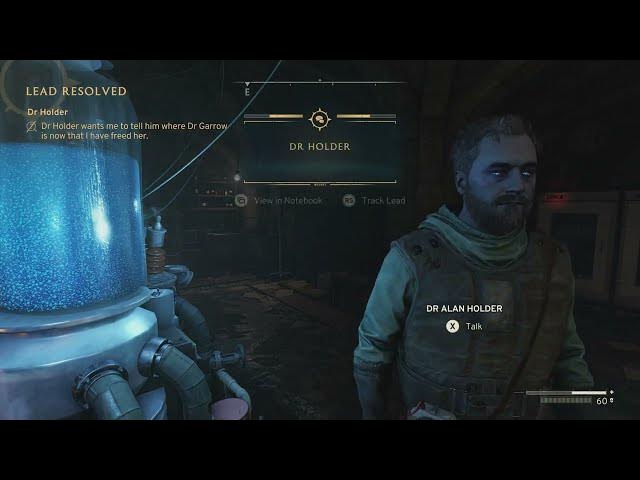 Video thumbnail for Atomfall - Dr Holder: Give Dr Alan Holder Dr Garrow's Location | Dialogue Tree Choice Gameplay