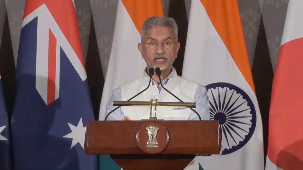 Video thumbnail for India: Top Quad diplomats stress maritime security, diplomatic solution for Hormuz crisis.