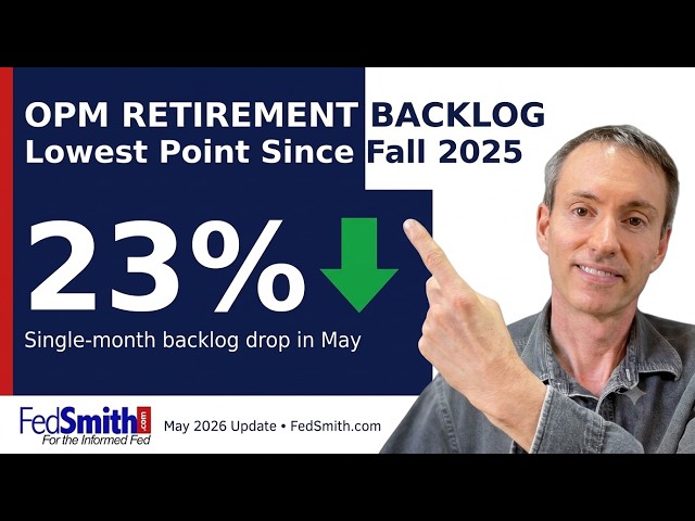 Video thumbnail for Federal Retirement Backlog Falls 40% in 3 Months — Is OPM Turning the Corner?