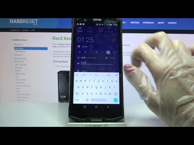 Video thumbnail for How to Set Up Alarm Clock on DOOGEE S70 - Manage Alarm Settings