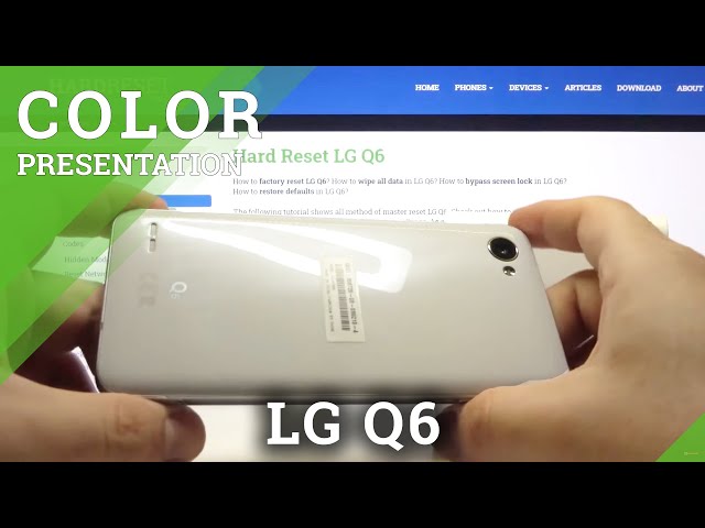 Video thumbnail for LG Q6 - White Color Presentation