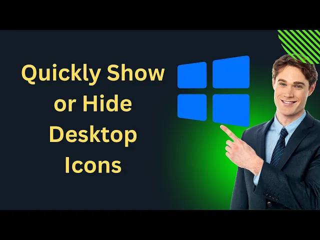 'Video thumbnail for How to Quickly Show or Hide Desktop Icons on Windows 10 | GearUpWindows Tutorial'