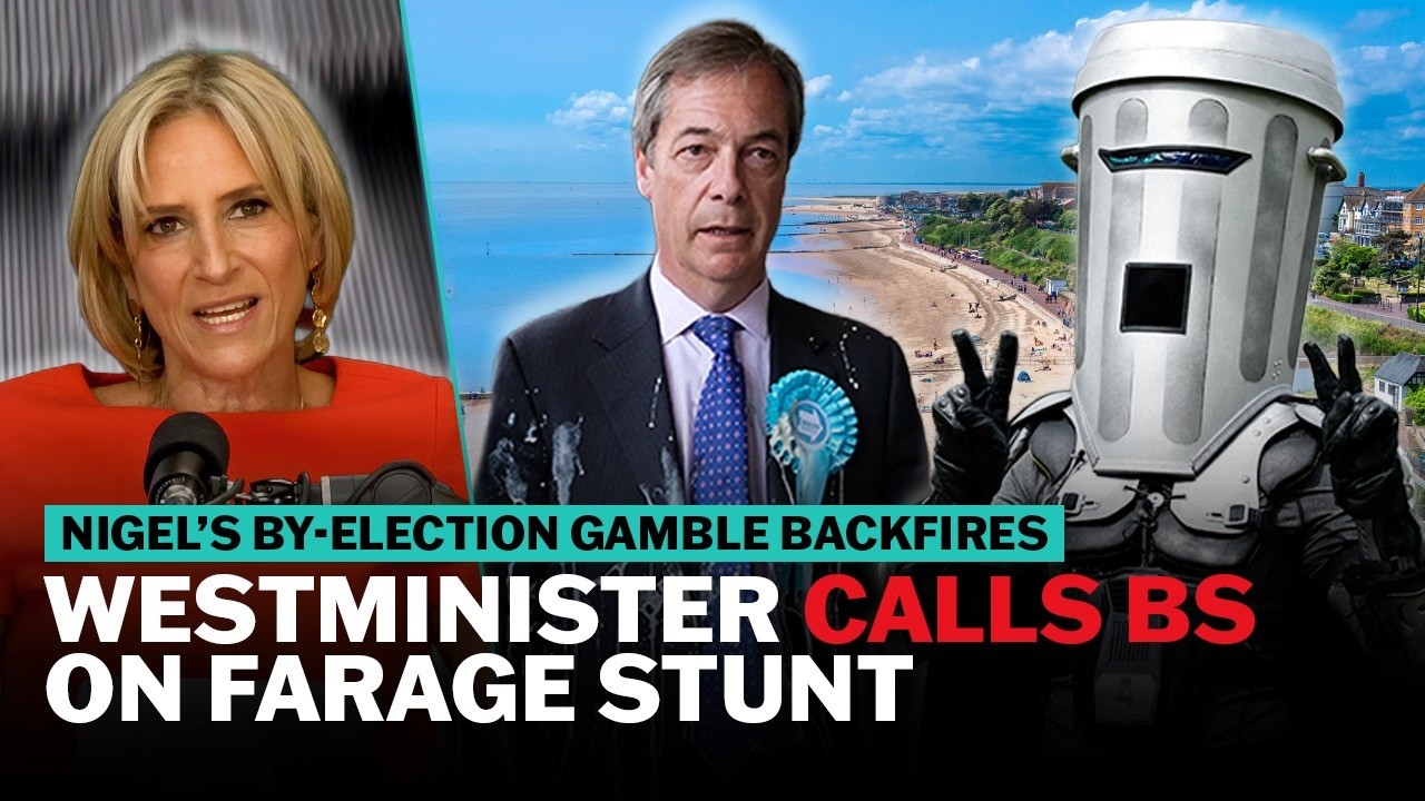 Video thumbnail for Farage vs Binface: How Nigel humiliated himself | The News Agents