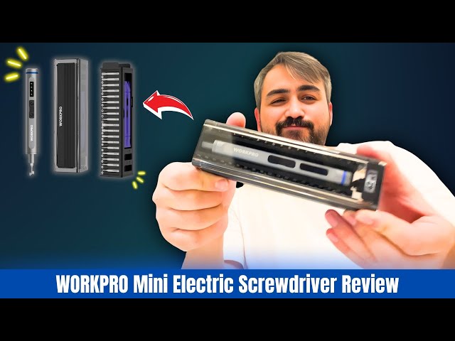 Video thumbnail for WORKPRO Mini Electric Screwdriver Review – Compact Precision Tool Set for Every Task