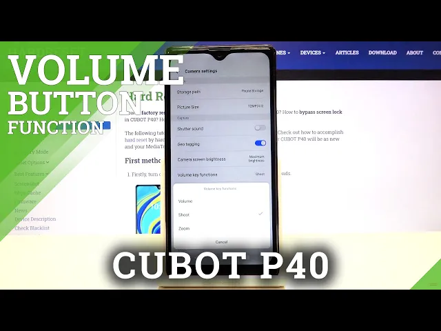 Video thumbnail for How to Change Volume Button Function in CUBOT P40 – Set Up Side Buttons
