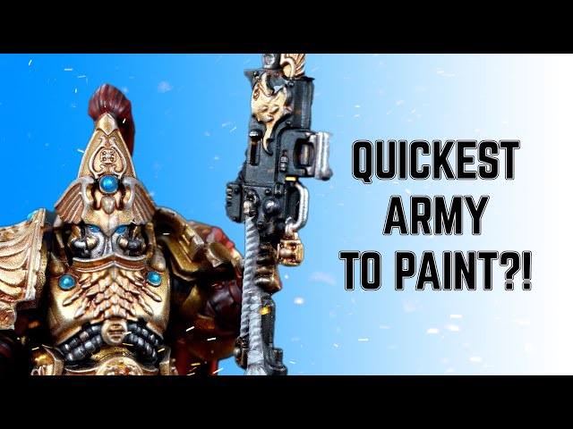 'Video thumbnail for The Quickest Army to Paint! Painting Custodes with Peachy'