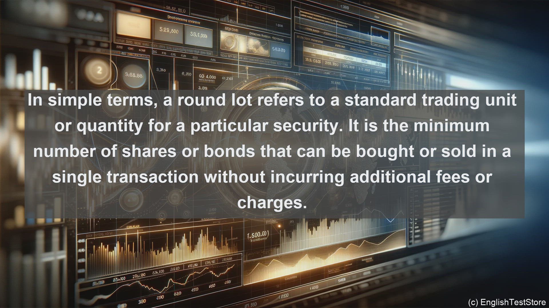'Video thumbnail for Round lot in economics and finance'