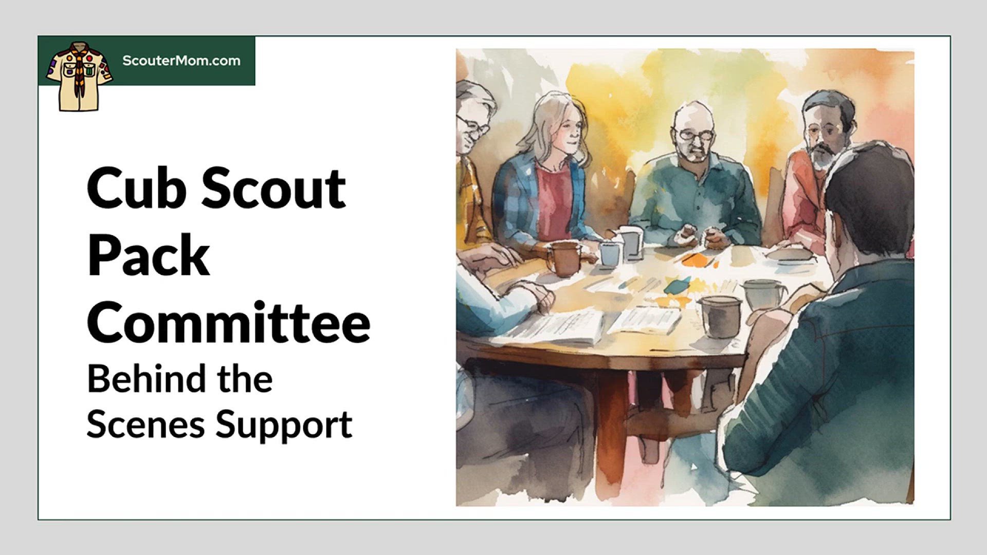'Video thumbnail for Cub Scout Pack Committee: Behind the Scenes Support'