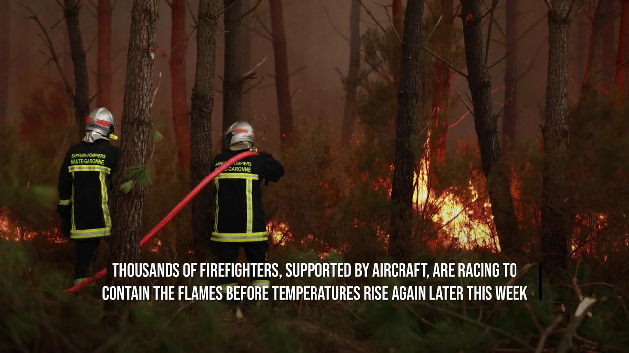 Video thumbnail for Macron Holds Crisis Meeting As Massive Wildfires Force Mass Evacuations.