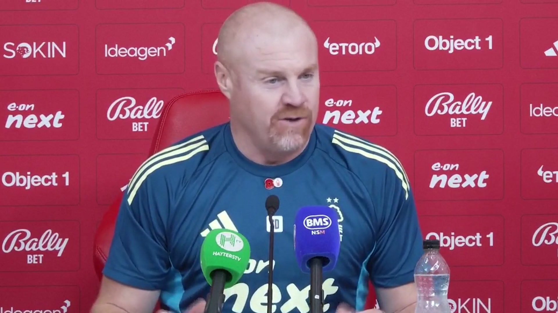 'Video thumbnail for Dyche fumes at ‘bizarre’ decisions after Forest draw with Man United'
