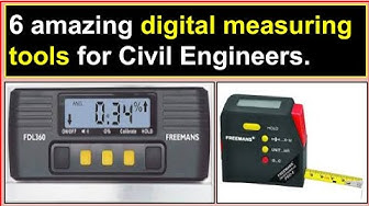 'Video thumbnail for 6 amazing digital measuring tools for Civil Engineers./Digital tools used in civil construction.'