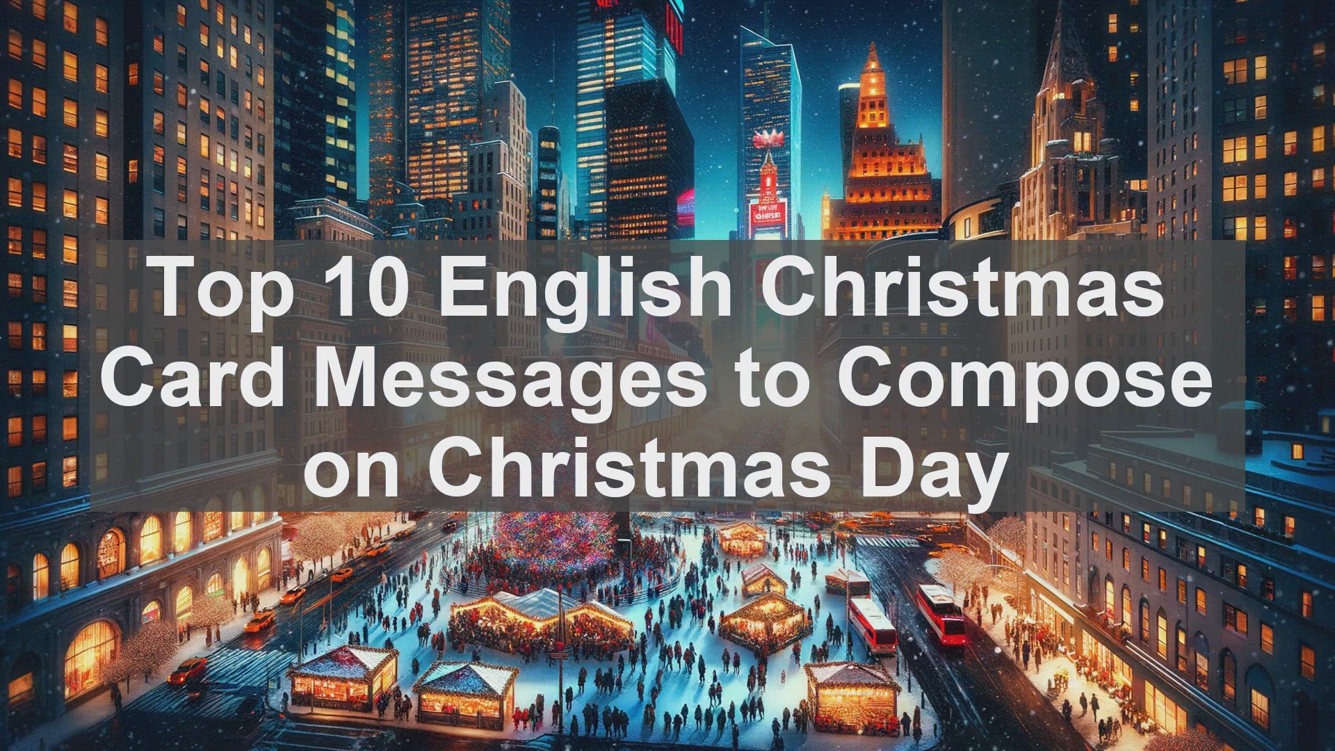 'Video thumbnail for Top 10 English Christmas Card Messages to Compose on Christmas Day'