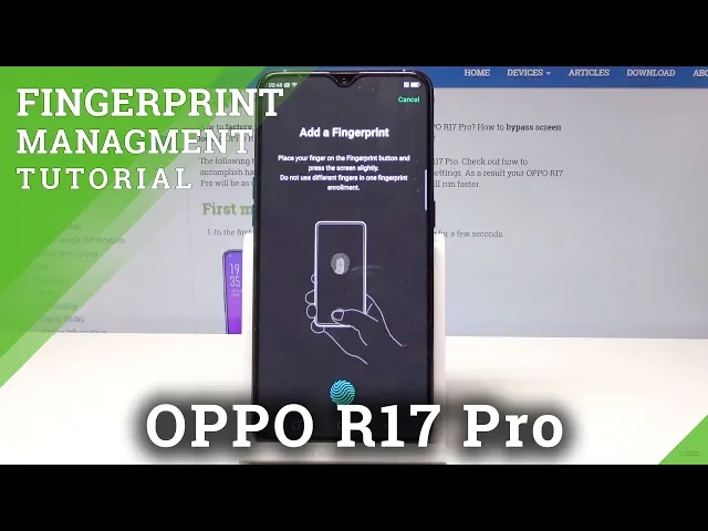 Video thumbnail for How to Add Fingerprint Lock on OPPO R17 Pro - Set Up Fingerprint